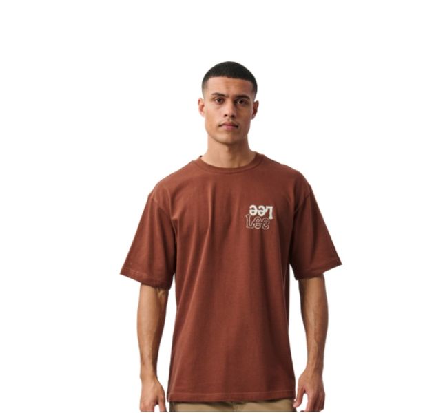 Lee Men's Short Sleeve T-shirt in Ember Soil