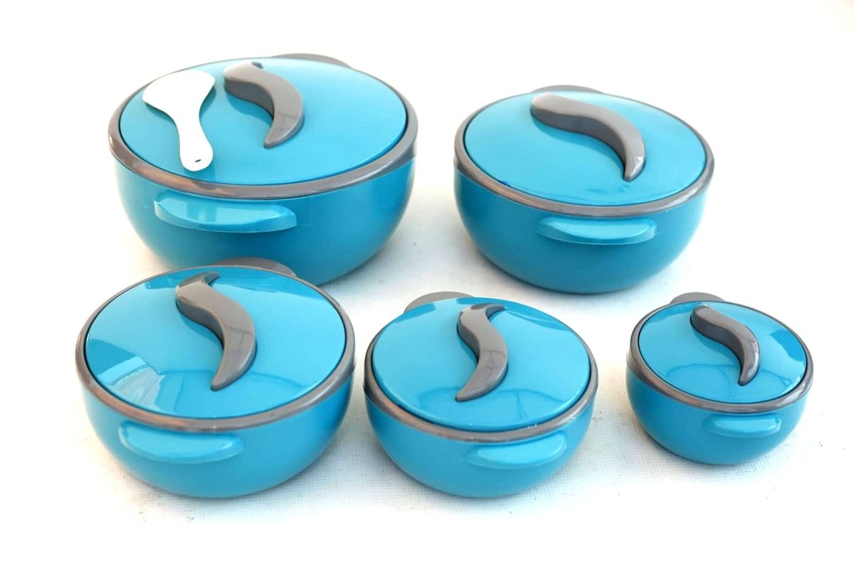 5 Piece Food Warmers Thermo Containers Set 500ml to 4500ml Buy