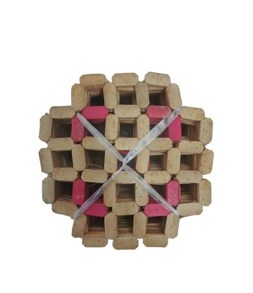 Boss Brown Wood Coasters, 10 Pack- No More Stains - For Drinks and Pots