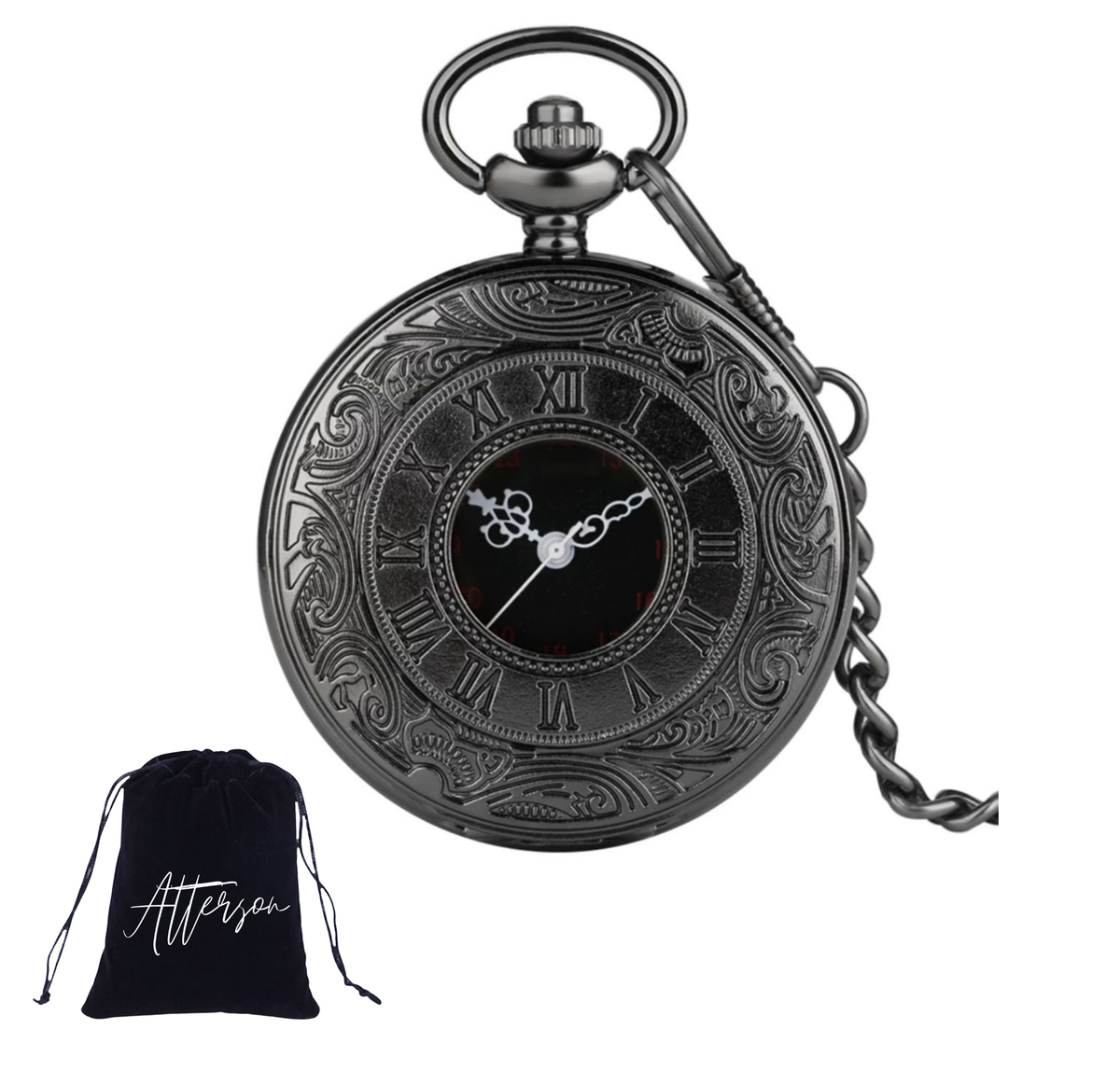 Black hotsell pocket watch