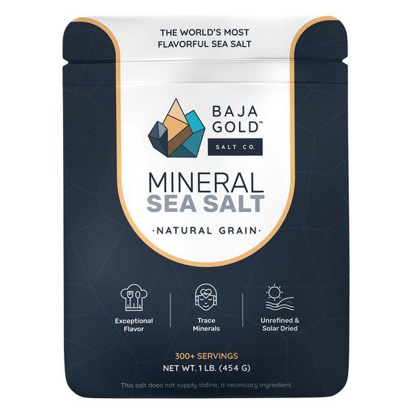 Mineral Sea Salt - Natural Grain, Unrefined, Trace Minerals | Baja Gold