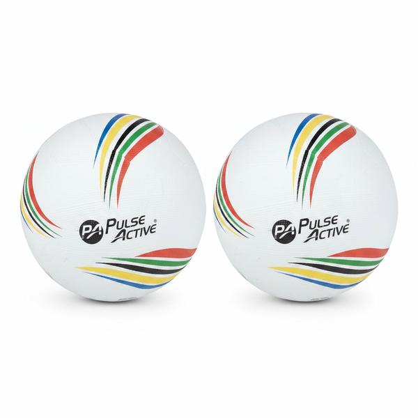 Pulse Active Size 5 Netball - Heritage 17.5cm for Games - 2 Pack