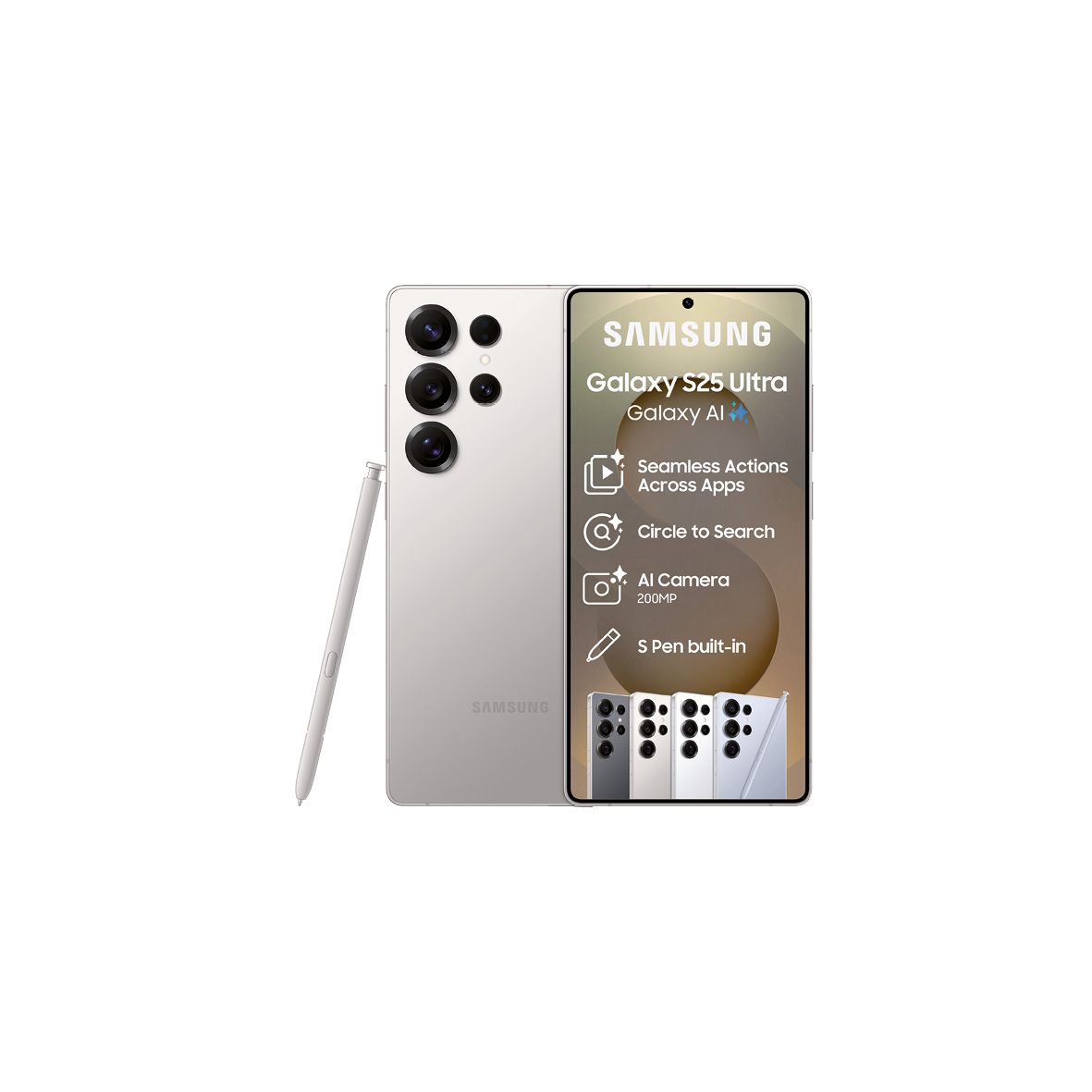 Samsung Galaxy S25 Ultra 5G 256GB Dual Sim - Titanium Gray