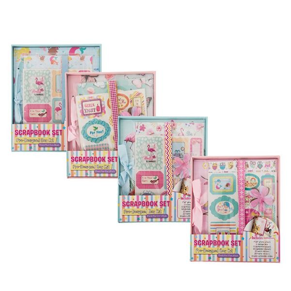 Bulk Pack x 4 Scrapbook Kit Pre Design Boxed