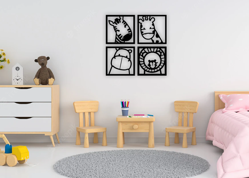 Wall Art - Aluminum Animal Portraits