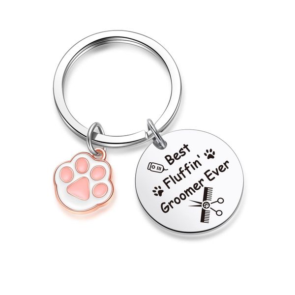 Best Fluffin Groomer stainless steel keychain