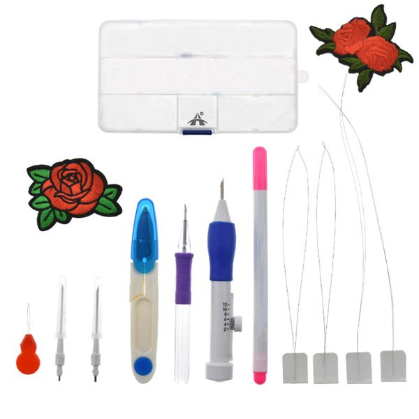 ALANES Punch Needle Embroidery Kit Magic Embroidery Pen Punch Needles