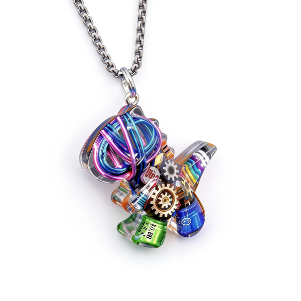 MOCHI Original Cyberpunk Entropy Dragon Necklace - Niche Luxury Dinosaur
