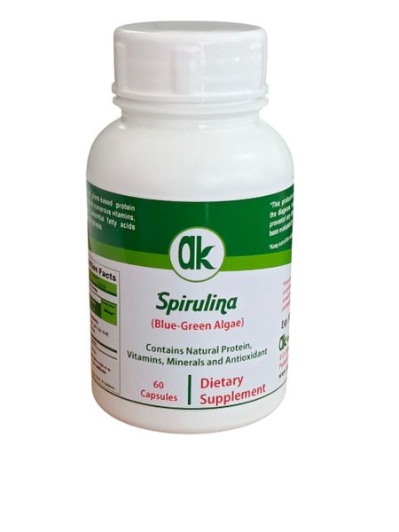 AK Spirulina Capsules - Natural Superfood | Natural Energy &amp; Vitality