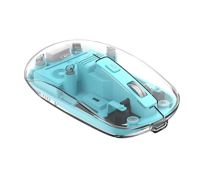 XO M12 Wireless Mouse Dual Mode Bluetooth USB Lightweight Transparent