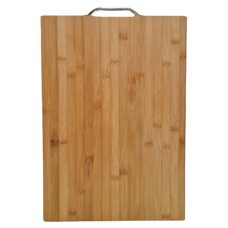 Bamboo Wooden Cutting Board with Metal Handle Shop Today. Get it