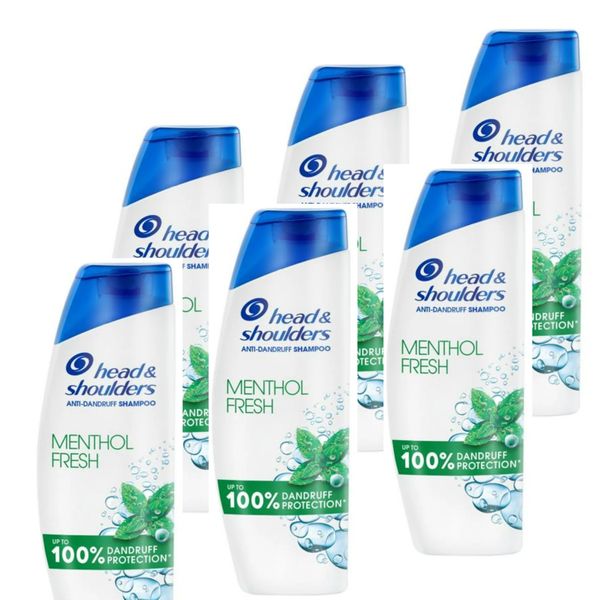 Head &amp; Shoulders Menthol Fresh Anti-Dandruff Shampoo , Value Pack 6 x 400ml