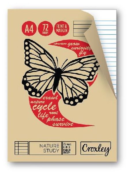 Croxley JD432FM F&amp;M 72 Page Nature Study A4 Softcover Book (Pack of 10)