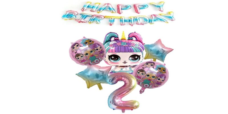 LOL Happy Birthday Balloon Set 3 Year