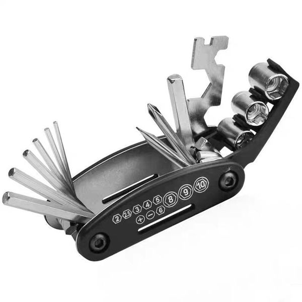 16-in-1 Portable Bicycle Repair Tool Kit - Hex Wrenches &amp; Screwdrivers