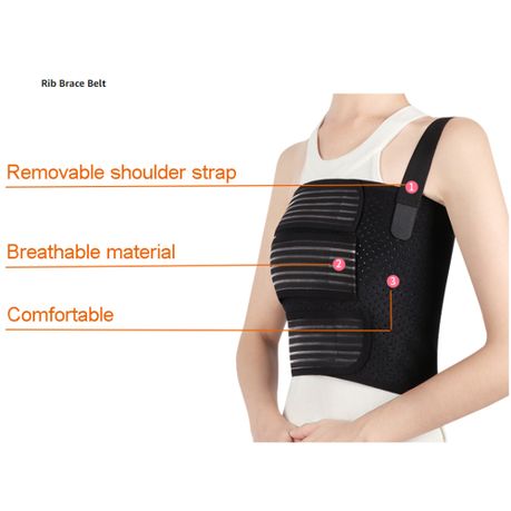 Breathable Broken Rib Chest Brace Support Protector Wrap Belt - Size L, Shop  Today. Get it Tomorrow!