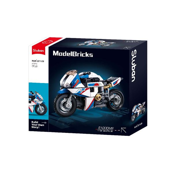 Sluban Building Set: Model Bricks - S1000MS Motorcycle - 242 Pieces