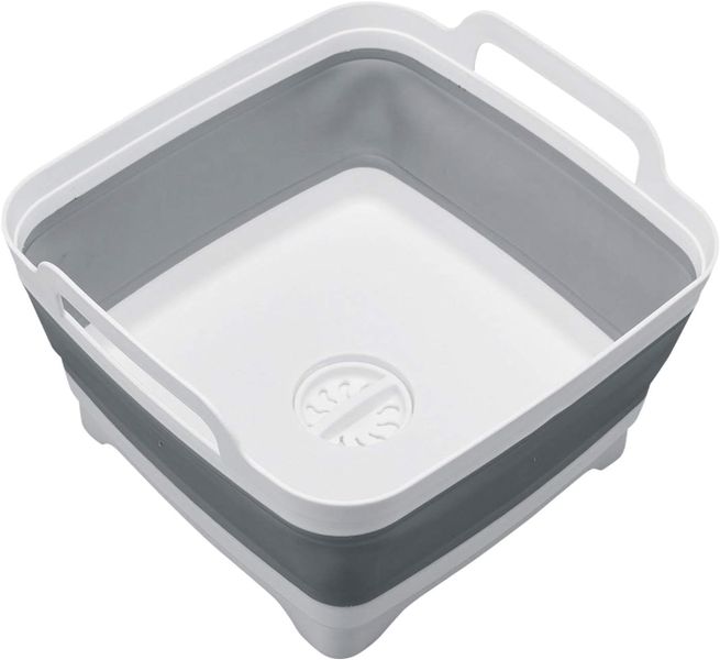 Collapsible Washing Bowl with Straining plug 8L