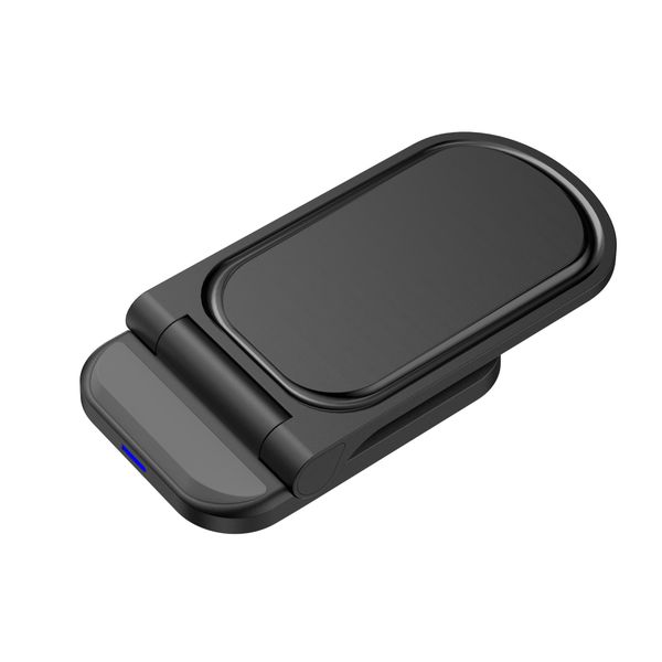 DualCoil No-Blind-Spot Wireless Charger15W Fast Charging, 2in-1 Phone Stand
