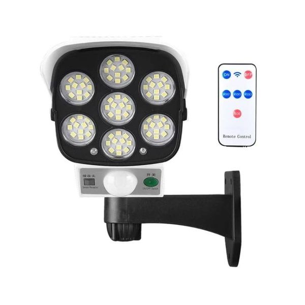 Solar-Powered 77-LED Surveillance Light