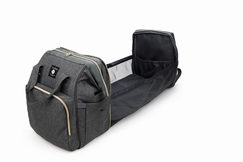 Totes Babe Alma Convertible Diaper Backpack - Dark Grey