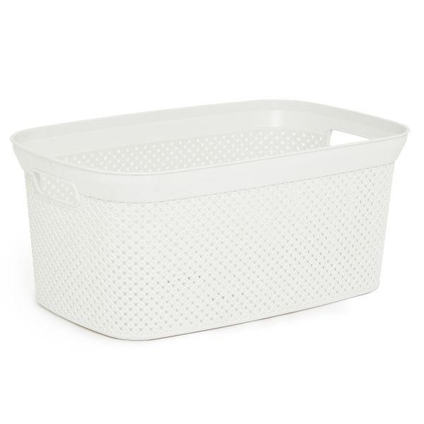 George &amp; Mason - 35 Litre Laundry Basket - White