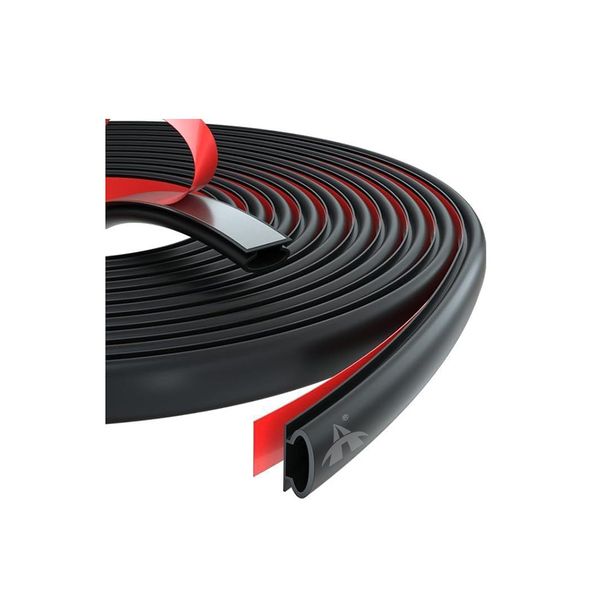 ALANES 8m Rubber Door Seal Strip Adhesive Door Gap Weather Stripping