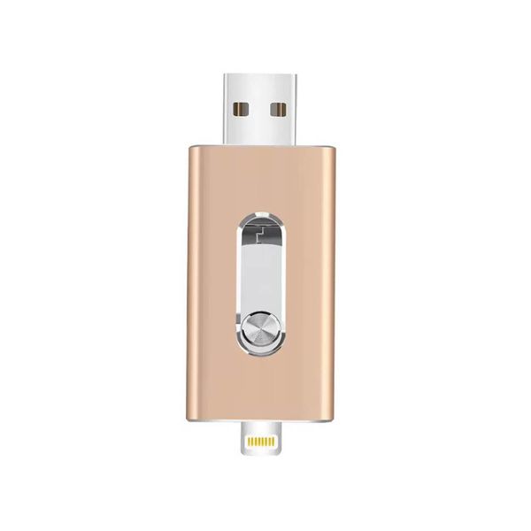 3-in-1Rose Gold USB Flash Drive-512GB,PortableExpand Storage