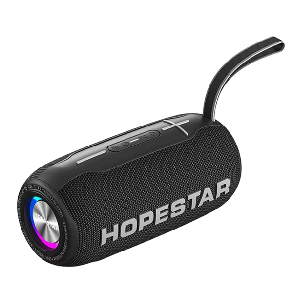 HOPESTAR - H49 - IPX6 Waterproof RGB Lighting Bluetooth Speaker - Black