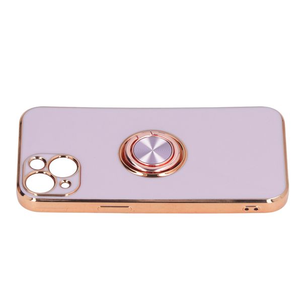 Phone Case Light Purple Rose Gold Glitter Compatible with Iphone 13