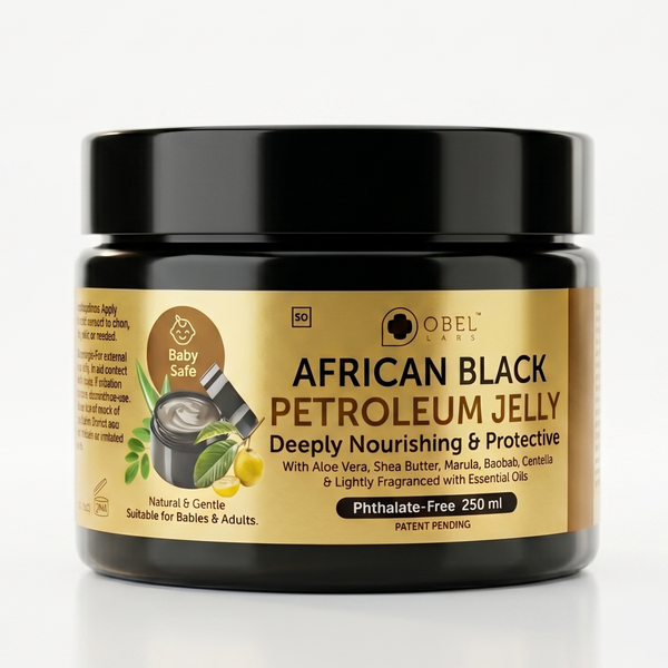 Obel Labs African Black Petroleum Jelly 250ml | Baby Safe, Phthalate-Free