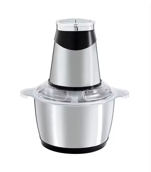 Mini Meat Grinder Food Chopper with 2-Liter Stainless Steel Bowl