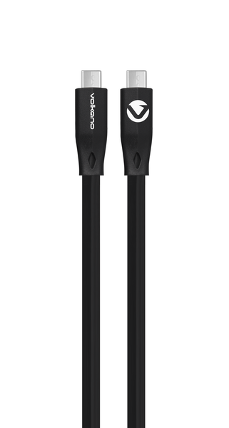 Volkano Slim Series 1.2m Type-C to Type-C Cable - Black