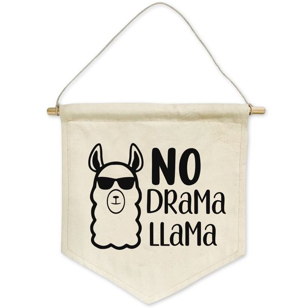 No Drama Llama Cotton Banner Decor