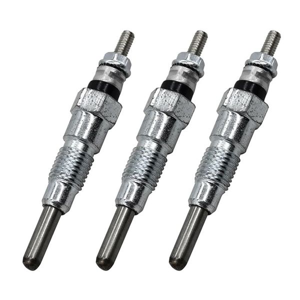 3 Pcs Engine Heater Glow Plugs 10Mm for Kubota Compatible with Universal