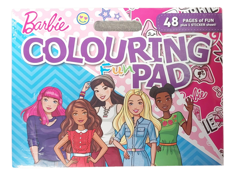 Barbie Colouring Fun Pad with sticker Sheet