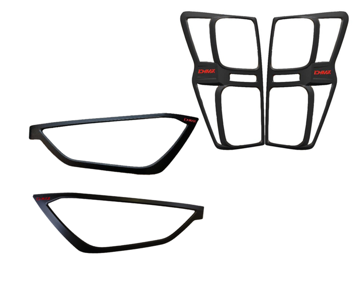ISUZU D-MAX Tail Light &amp; Headlight Trim Combo Kit 2021+