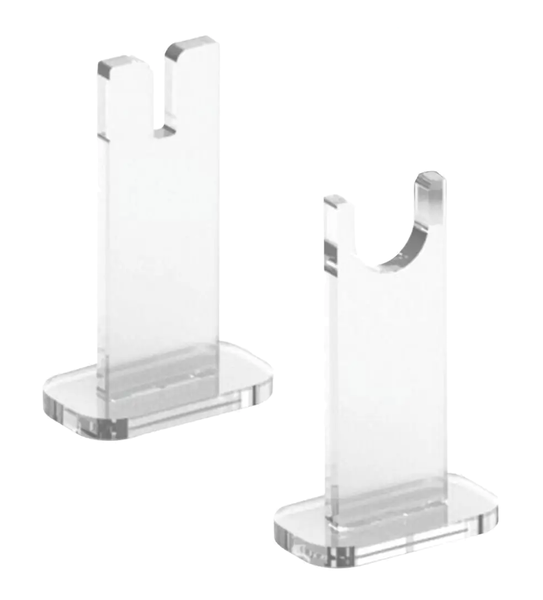 Decor Acrylic Non-Folding Knife Display Holder Set of 2 - 9cm