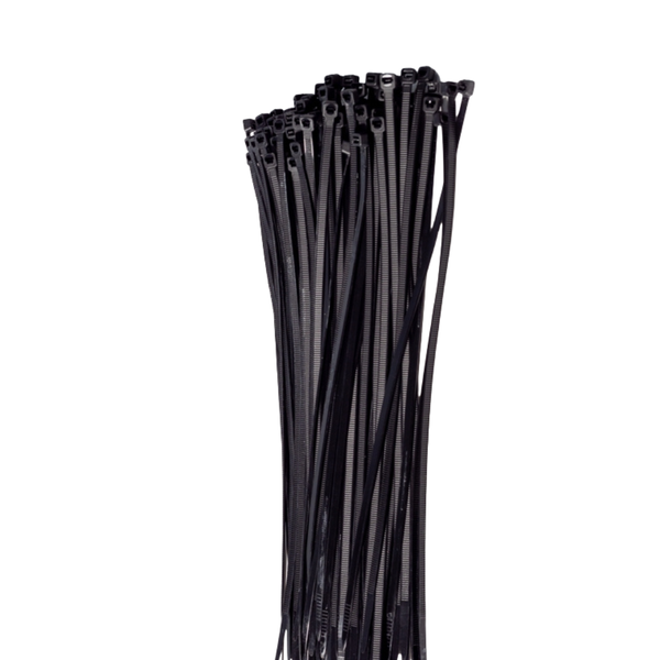 Cable Ties 4.8x300mm - Black - 100 Per Pack