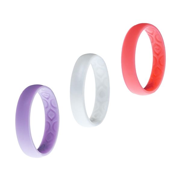 Rings Silicone - Woman - Plain Thin Band - Combo 2 (3 Rings)