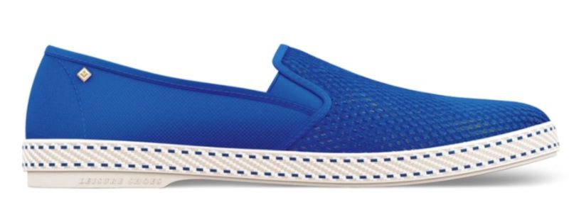 Rivieras Classic Canvas &amp; Mesh Slip On Bright Blue