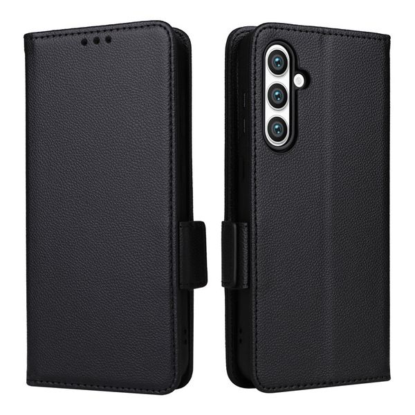 Lychee Patterned Leather Cover Compatible With Samsung Galaxy S21 Plus 5G