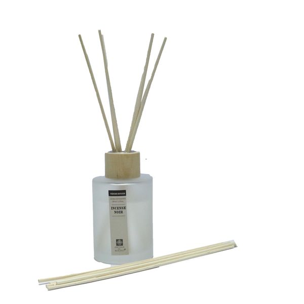 Aroma di Rogito Incense Noir Reed Diffuser 100ml Glass Bottle and 6 Sticks