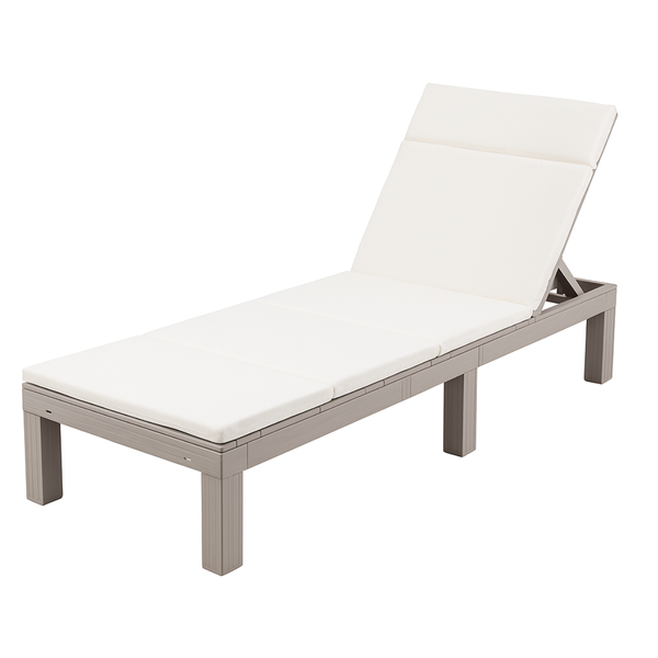 Anchor 5-Position Sun Lounger with Cushion - Folding Outdoor Patio Chair