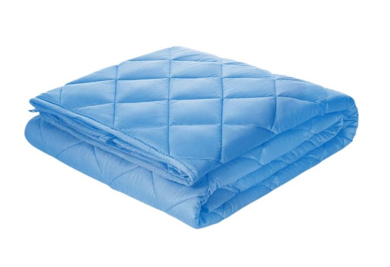Cooling Weighted Heavy Blanket, 100% Natural Bamboo 9Kg W152xL203 cm-Blue