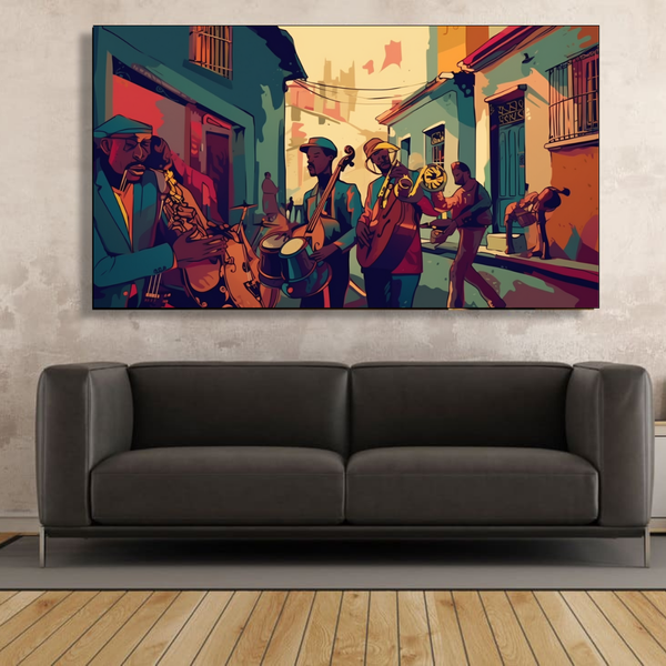 Canvas Wall Art - South African Jazz Fusion Abstract - IM0077