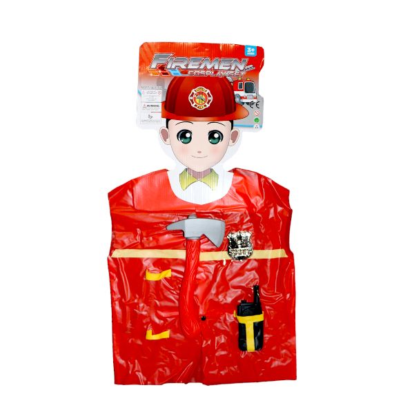 Fireman &amp; Accessories Dress Up Costume - Set of 2