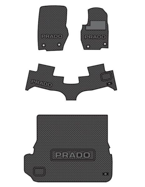Full Set 1 Rubber Mats for Land Cruiser Prado 250 VXR First Edition &amp; TX