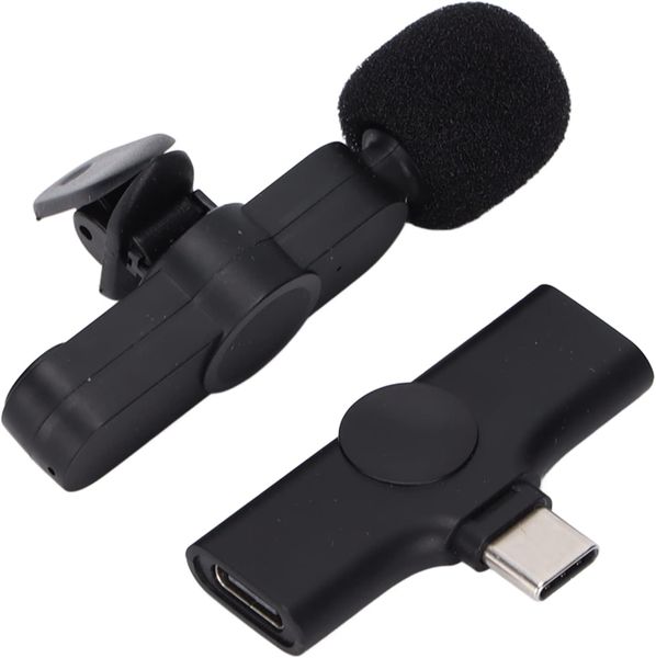 Wireless Lavalier Microphone for Vlog Video/Voice Recording - Auto Sync