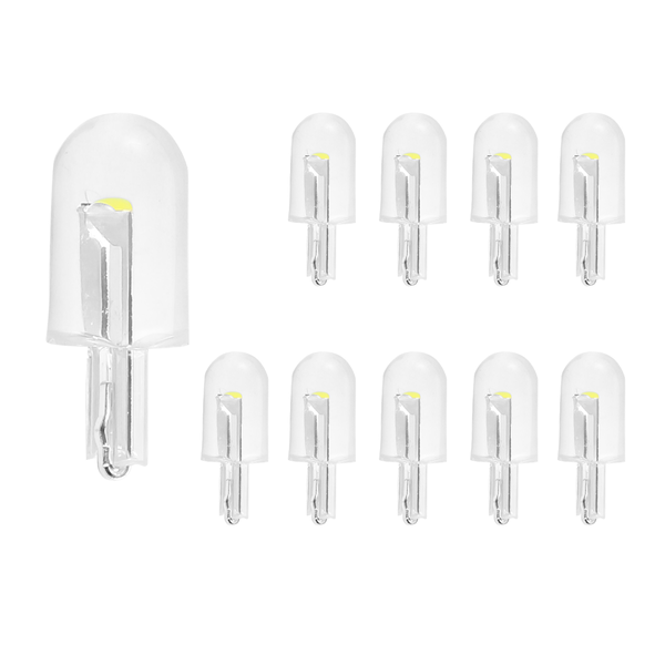 10Pieces Car LED T10 W5W COB Reading Dome Lamp License Plate Bulbs